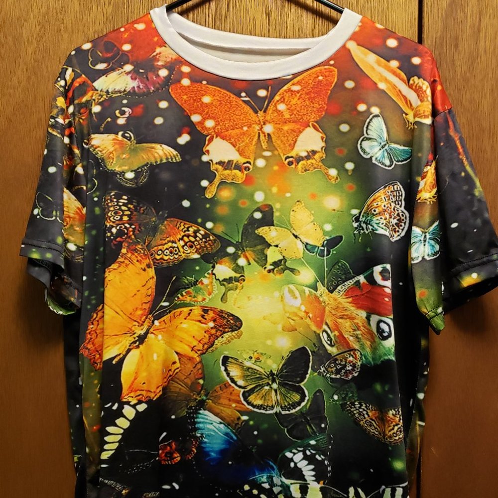 Butterfly Printed Women T Shirt